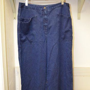 J JILL Patch Front Pocket Tencel Jeans, Sz 14